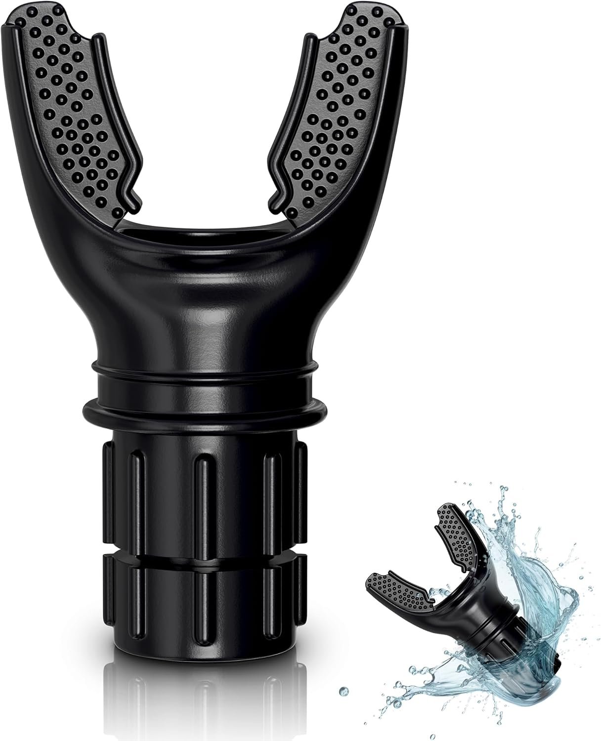 BlackSquid Breathing Exercise Device – Fitness Breather Strength & Endurance Trainer – Athletes Mouth Inhale Breather Stamina Booster Mouthpiece Training Tool