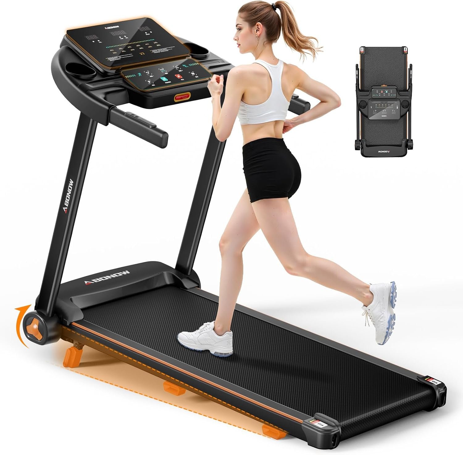Foldable Treadmill for Home with Incline – 8.5MPH Max Speed | 280LBS Capacity, 3.0HP Home Office Treadmills for Running Jogging Walking