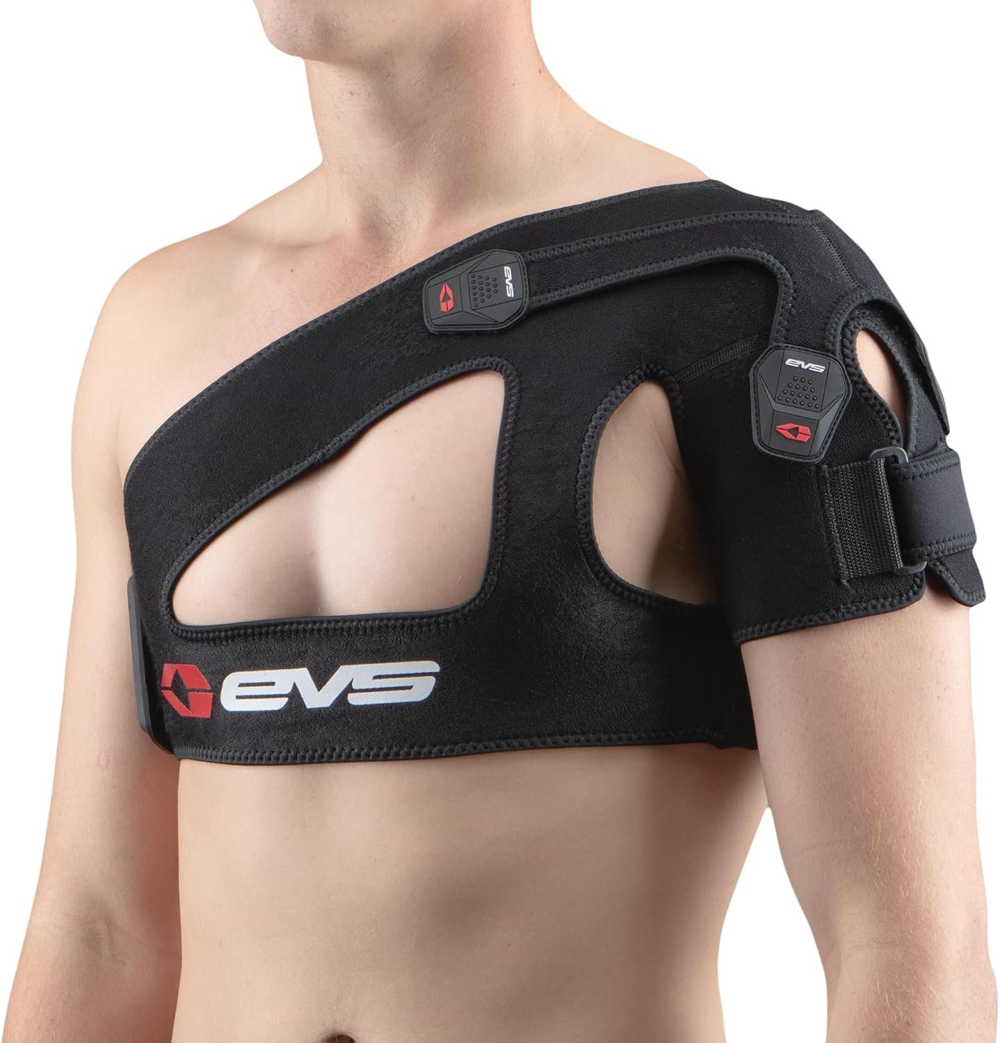 EVS SB03 Shoulder Brace, Compression Fit, Medical Grade, w/X-Strap, XL | Compression support for rotator cuff pain, past shoulder injuries and recovery, for motocross, MTB and off-road riding
