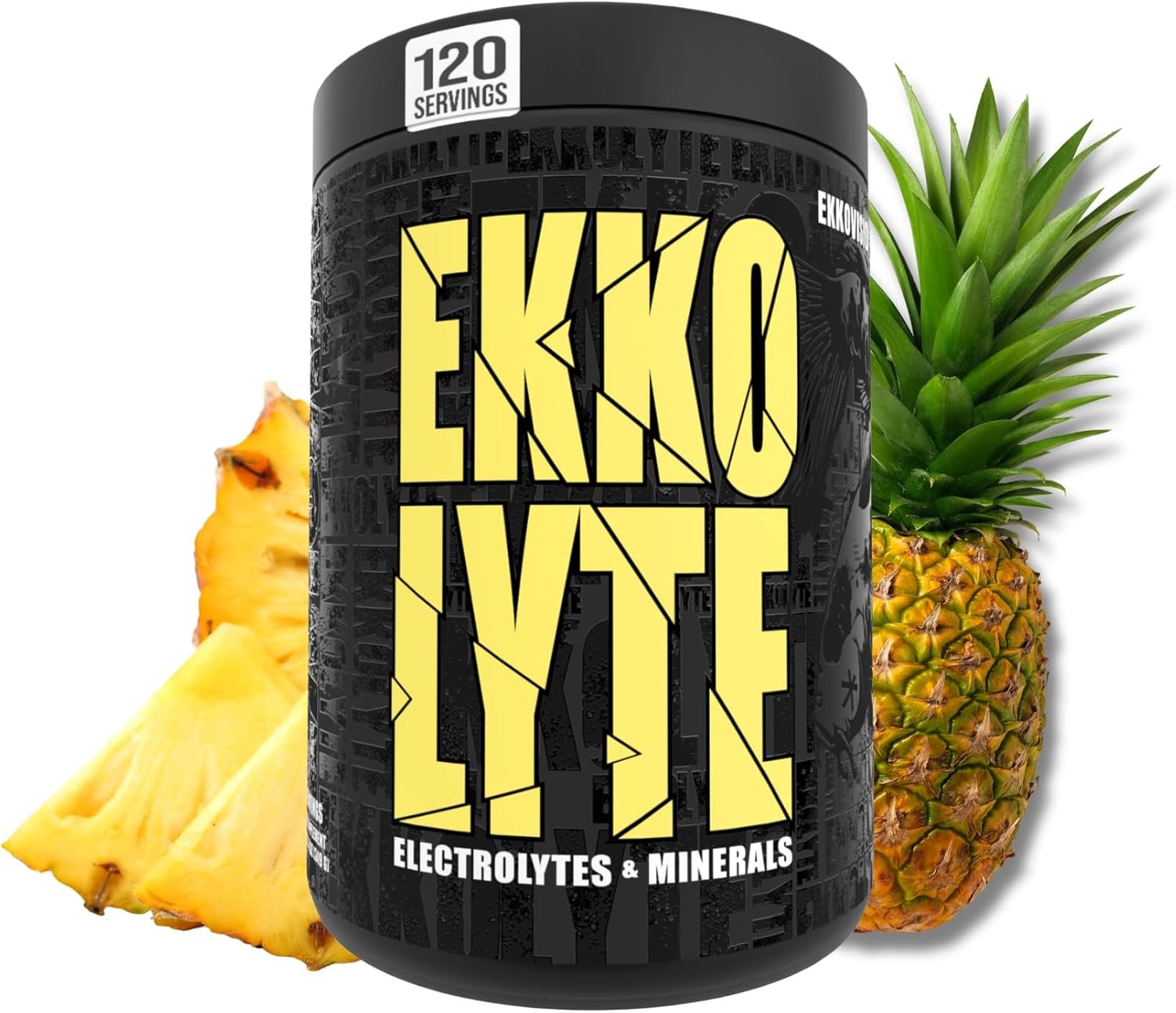 Ekkovision Ekkolyte Electrolyte Powder, Pineapple Paradise, 120 Servings | 50 MG Vitamin C & 155 MG Magnesium for Hydration Support, Essential Electrolytes for Women & Men