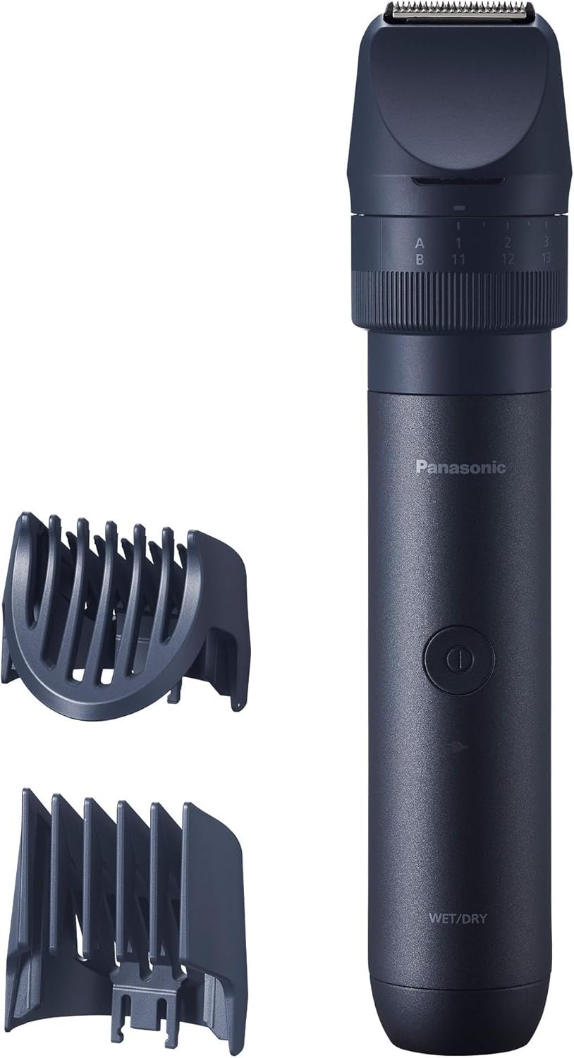 Panasonic MultiShape Li-ion Electric Trimmer for Beard and Hair, 39 Adjustable Cutting Lengths and Advanced Blade System, Cordless Waterproof Wet/Dry Clipper for Men – ER-CKL1-A