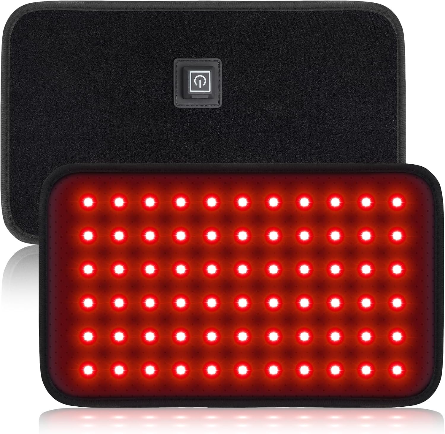 Red Light Therapy, Portable Red Light Therapy for Body Knee Back Shoulder Hands,660nm & 850nm with 180 LEDs, 3 Chips in 1 Wearable Flexible Infrared Light Heating Wrap Belt Gift for Women Men