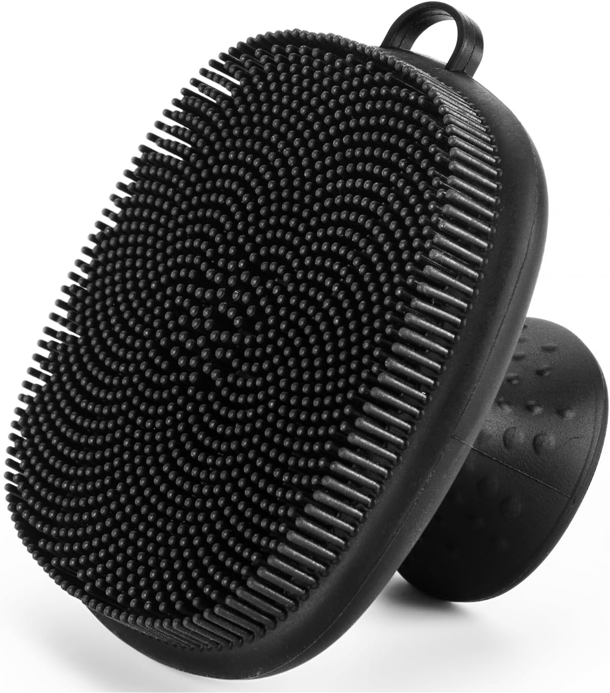 Face Scrubber, SANLESS Silicone Face Scrubber for Men Facial Cleansing Brush, Manual Waterproof Face Wash Brush for Exfoliating and Deep Cleansing – Black