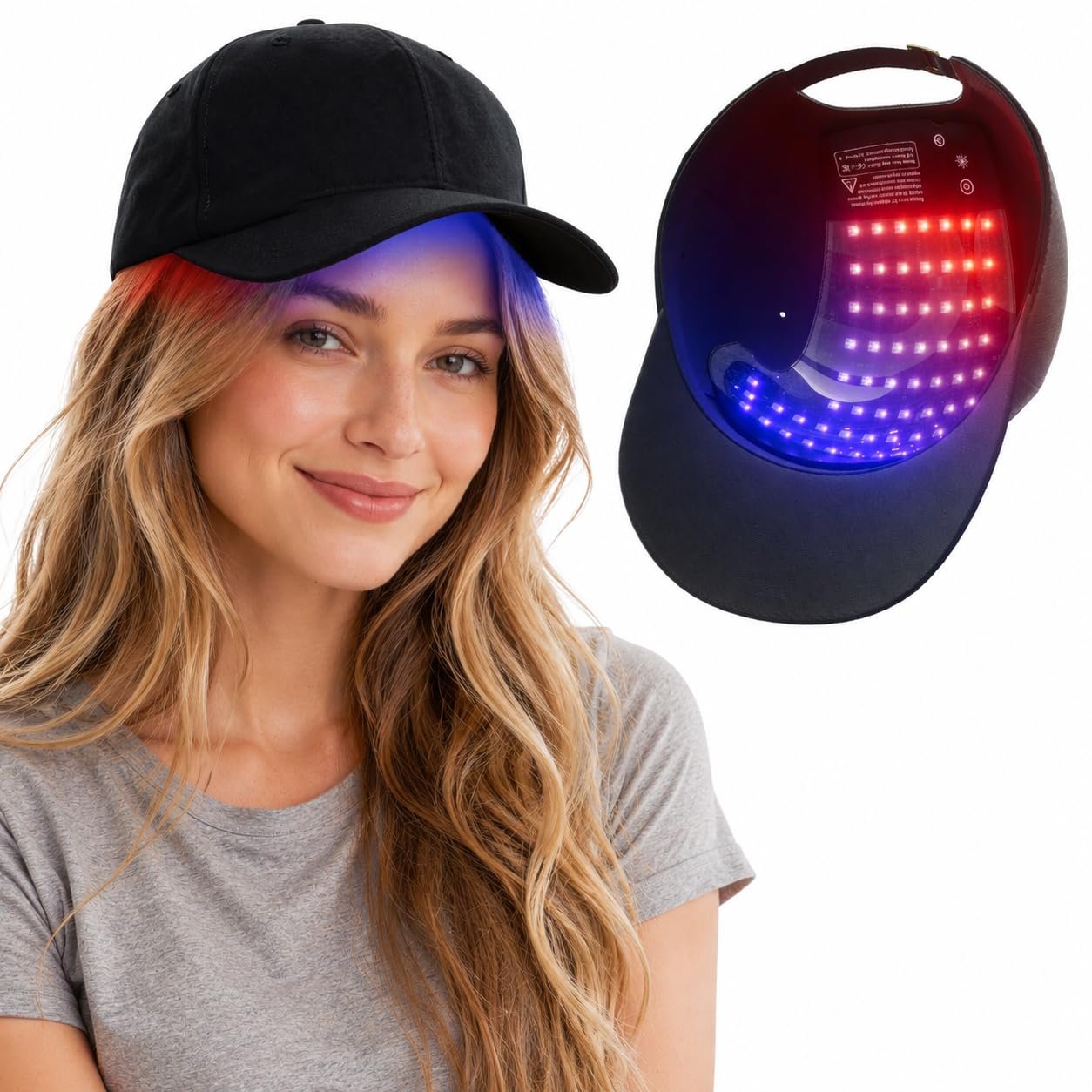 FDA Cleared Hair Regrowth Cap – Red Light Therapy for Thinning Hair & Hair Loss, Adjustable At-Home Device for Men and Women, Travel Use, Safe & Effective