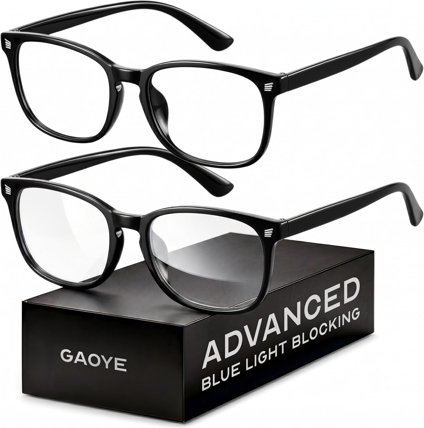 Gaoye Blue Light Blocking Glasses | Anti UV Ray, For Computers & Gaming, Square Frame, Eyewear for Men and Women