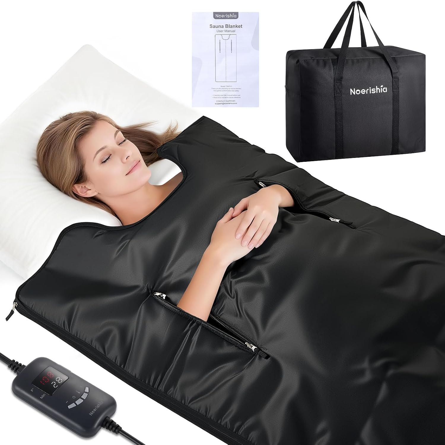 Sauna Blanket for Relaxation and Detox, Versatile Full Body Heating Wrap | Machine Washable, Self Care Wellness Gifts, Suitable for Both Men and Women