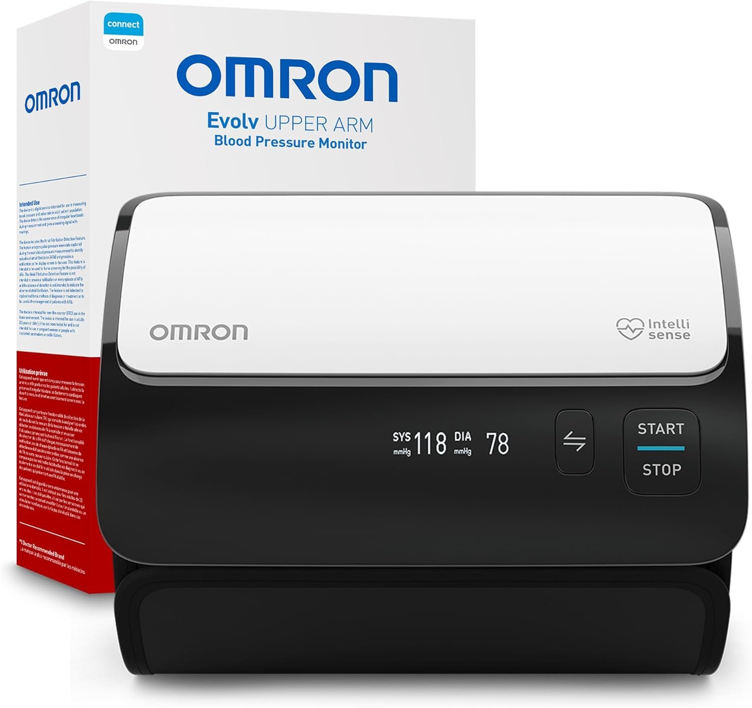 OMRON Evolv Wireless Blood Pressure Monitor & Upper Arm Blood Pressure Cuff | For Home Use – #1 Doctor & Pharmacist Recommended Brand – Clinically Validated – Connect App