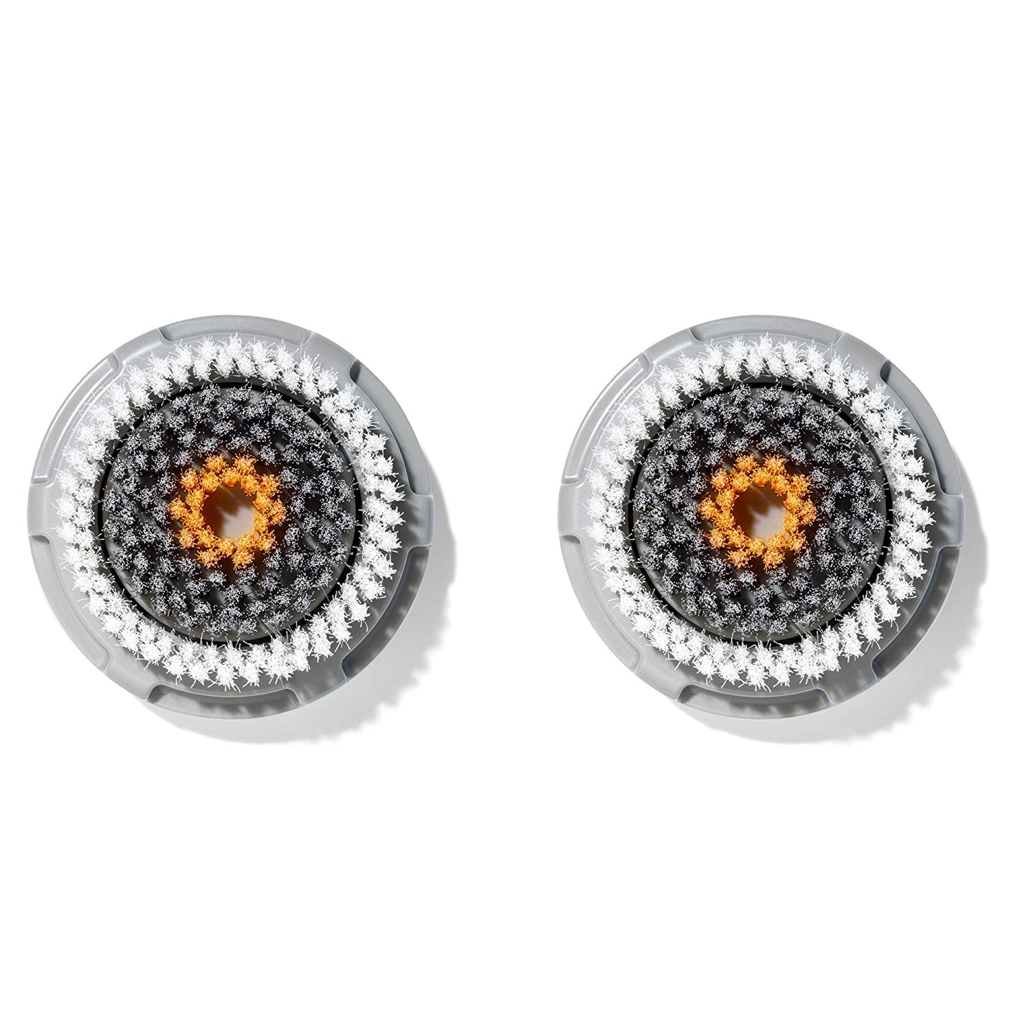 Clarsonic Men’s Facial Cleansing Brush Head Replacement Compatible with Clarisonic Mia 1, Mia 2, Mia Fit, Alpha Fit, 2 Count