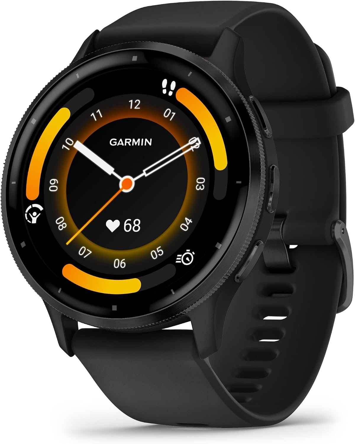 Garmin Venu® 3, Premium Fitness Smartwatch, 45mm, Black | Body Battery™ Energy Monitoring, Sleep Coach, Built-In Sports Apps, Built-In Speaker & Mic, Workout Benefit & Recovery Time