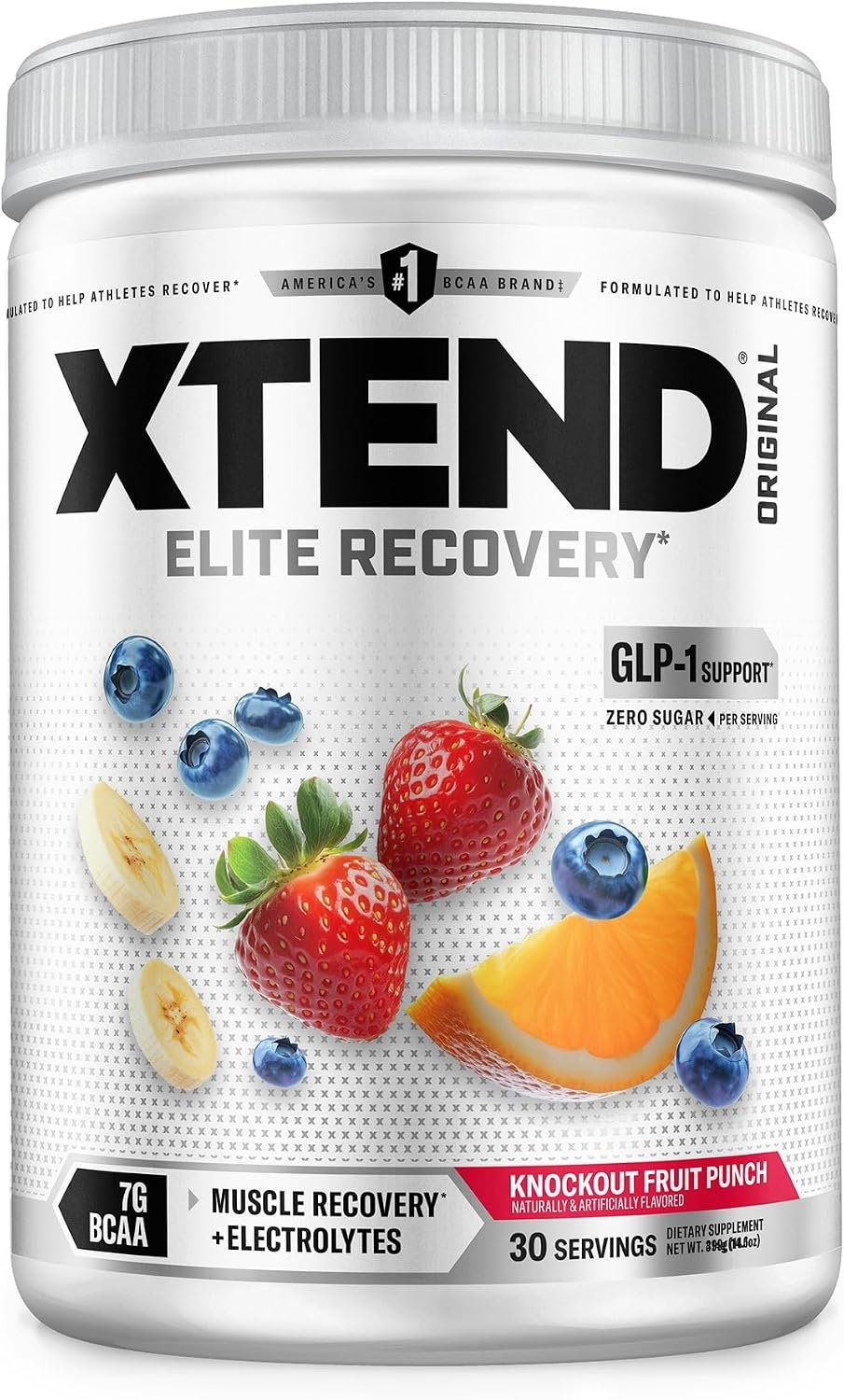 Xtend Original BCAA Powder with Zero Sugar, 7g BCAA, 30 Servings
