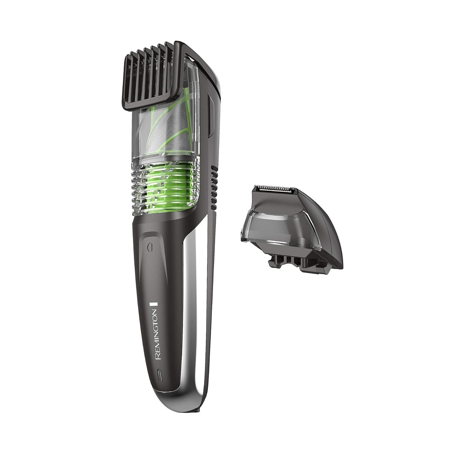 Remington Vacuum Beard Trimmer for Men, Cordless Rechargeable | Adjustable Length Comb (2–18mm), 13 Length and Style Settings, Removable Blades, For Beard, Mustache, And Stubble