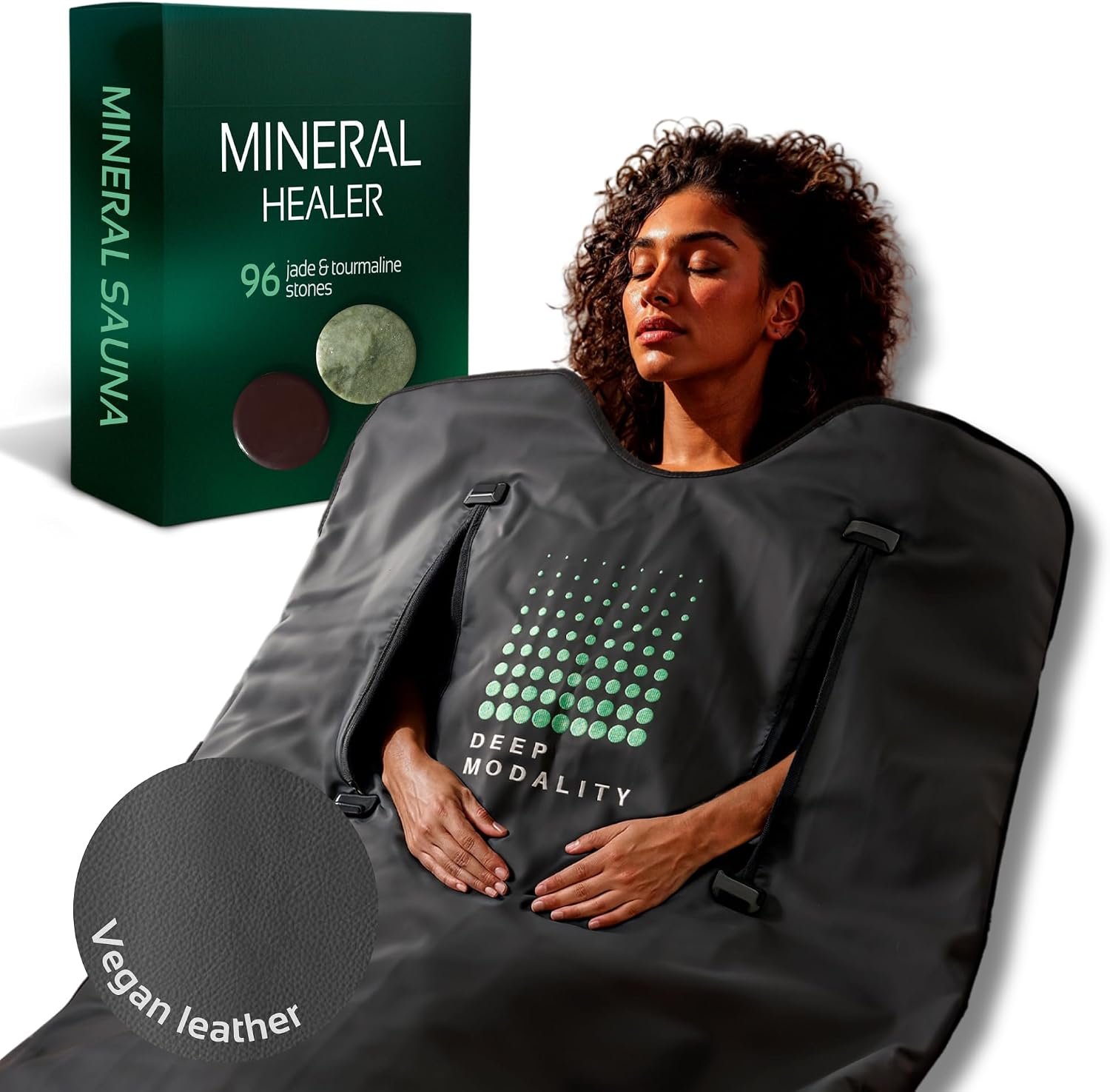 Pro M3 – Infrared Sauna Blanket | Detox, Wellbeing & Recovery | Highest Grade Materials + Jade & Tourmaline for Enhanced Therapy, Adjustable Temp 77-176°F, 6ft x 3ft (Mineral Edition)