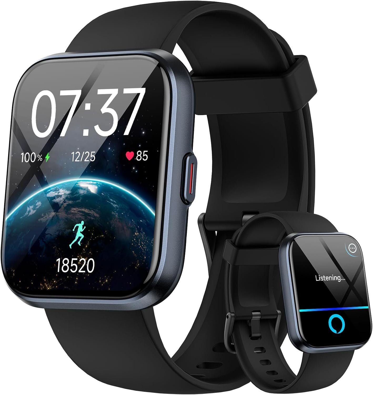 Smart Watch for Men Women, 1.85″ Smart Watches Compatible iPhone/Samsung/Android (Answer/Make), Fitness Tracker with Heart Rate/Sleep/SpO2 Monitor, Smartwatch 3ATM Waterproof 120+ Sport Modes, Alexa