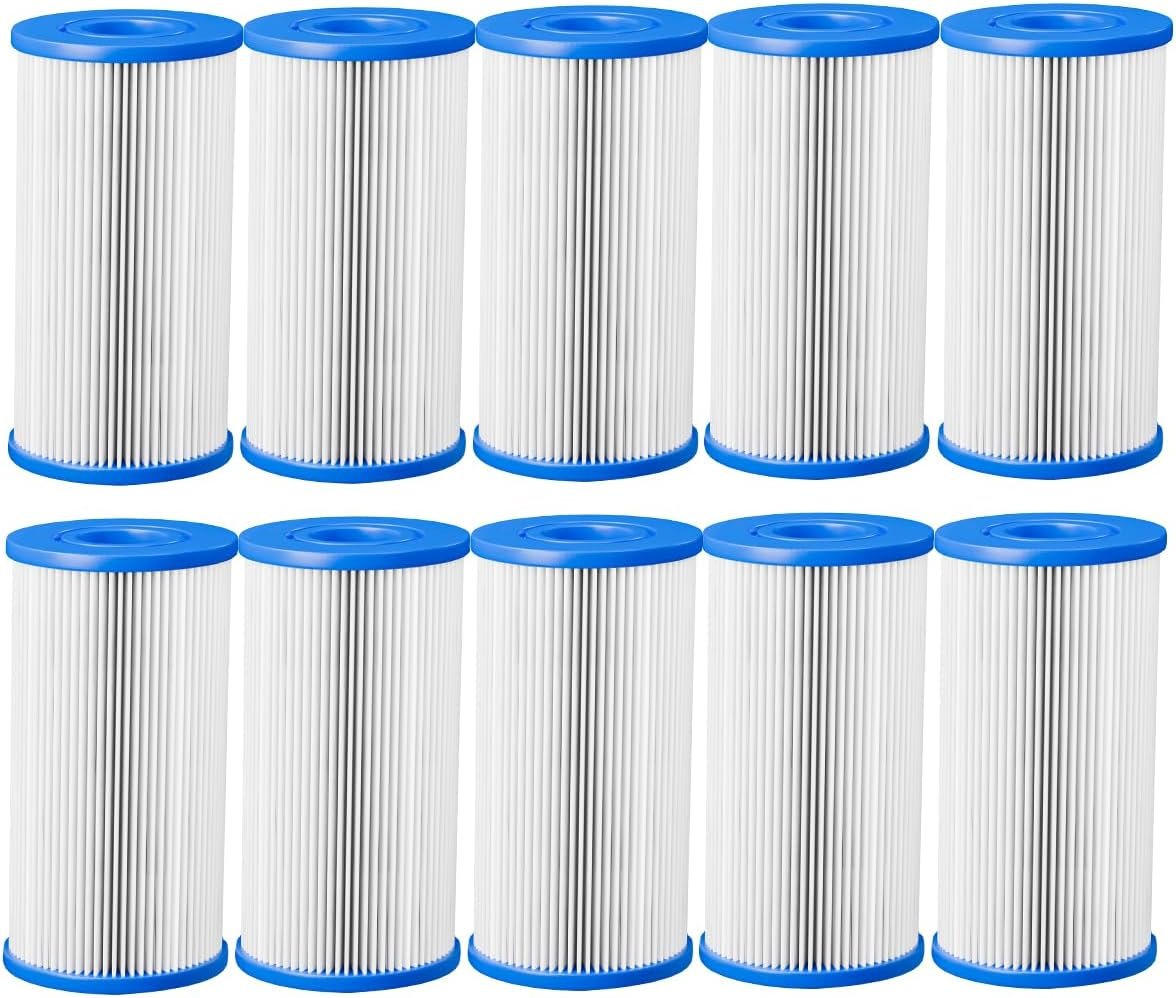 Cold Plunge Water Filter Cartridge 5″ x 2.5″ 20 Micron (10 Pack) Compatible with Most Cold Plunge Filter Cartridges Ice Bath Filter