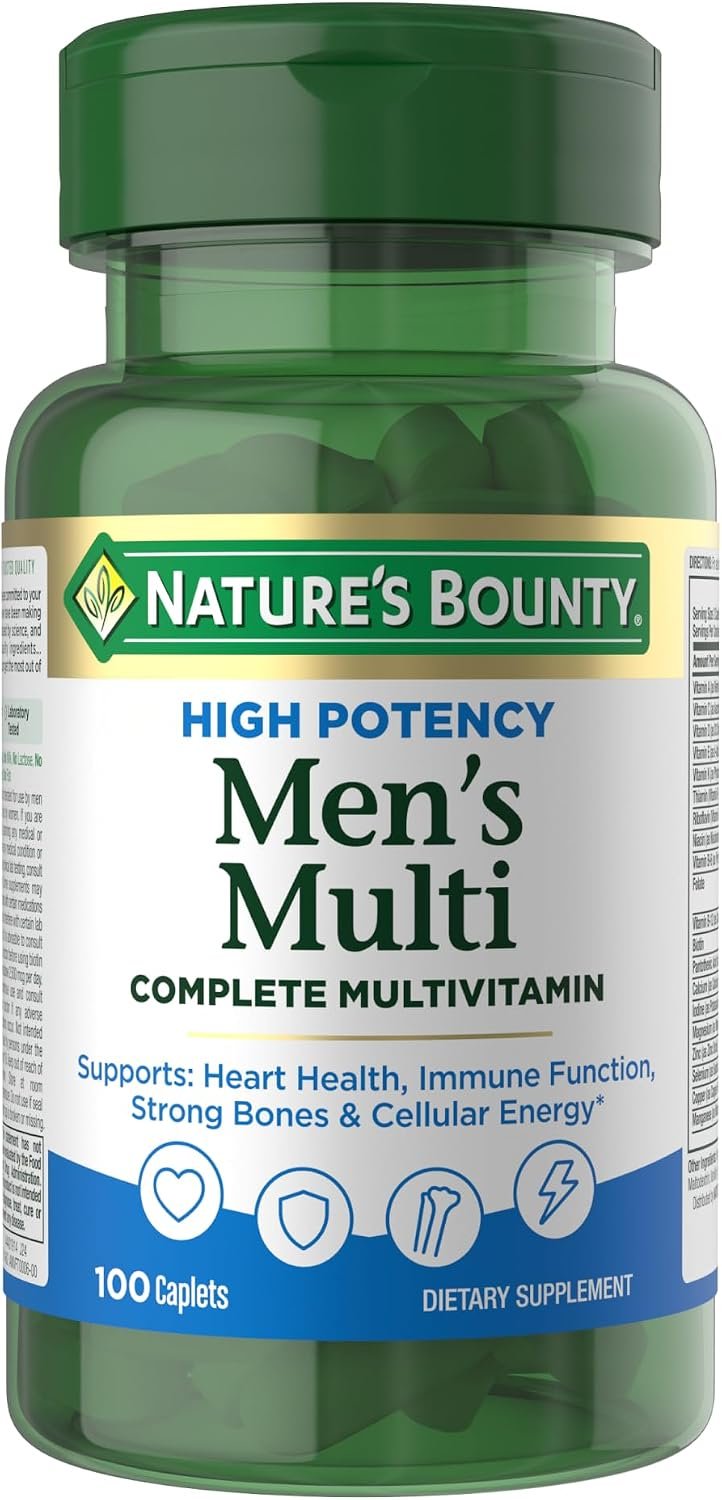 Nature’s Bounty High Potency Men’s Complete Multivitamin, 100 Capsules