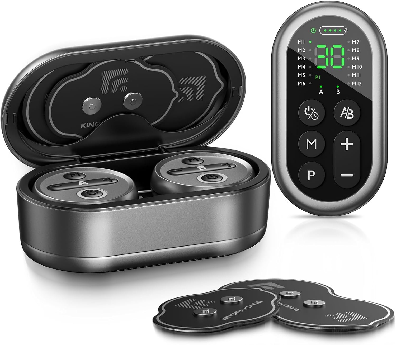 Wireless TENS Unit Muscle Stimulator, 48 Modes, Model HZ9151B | 2 Channel, TENS Machine for Sciatica, Back Shoulder Pain Relief, Portable TENS EMS for Office Home Travel, Gift for Men Women