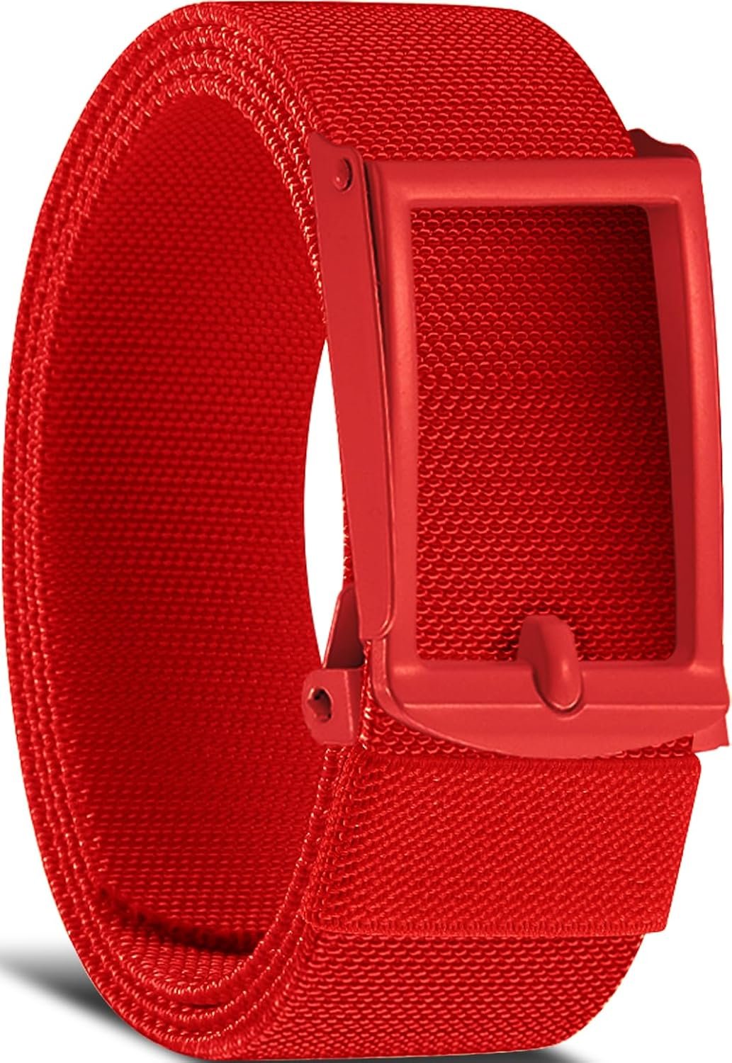 Stretch Canvas Belt for Men, Adjustable Elastic Holeless Web Belt for Casual, Golf, and Work, with Bottle Opener