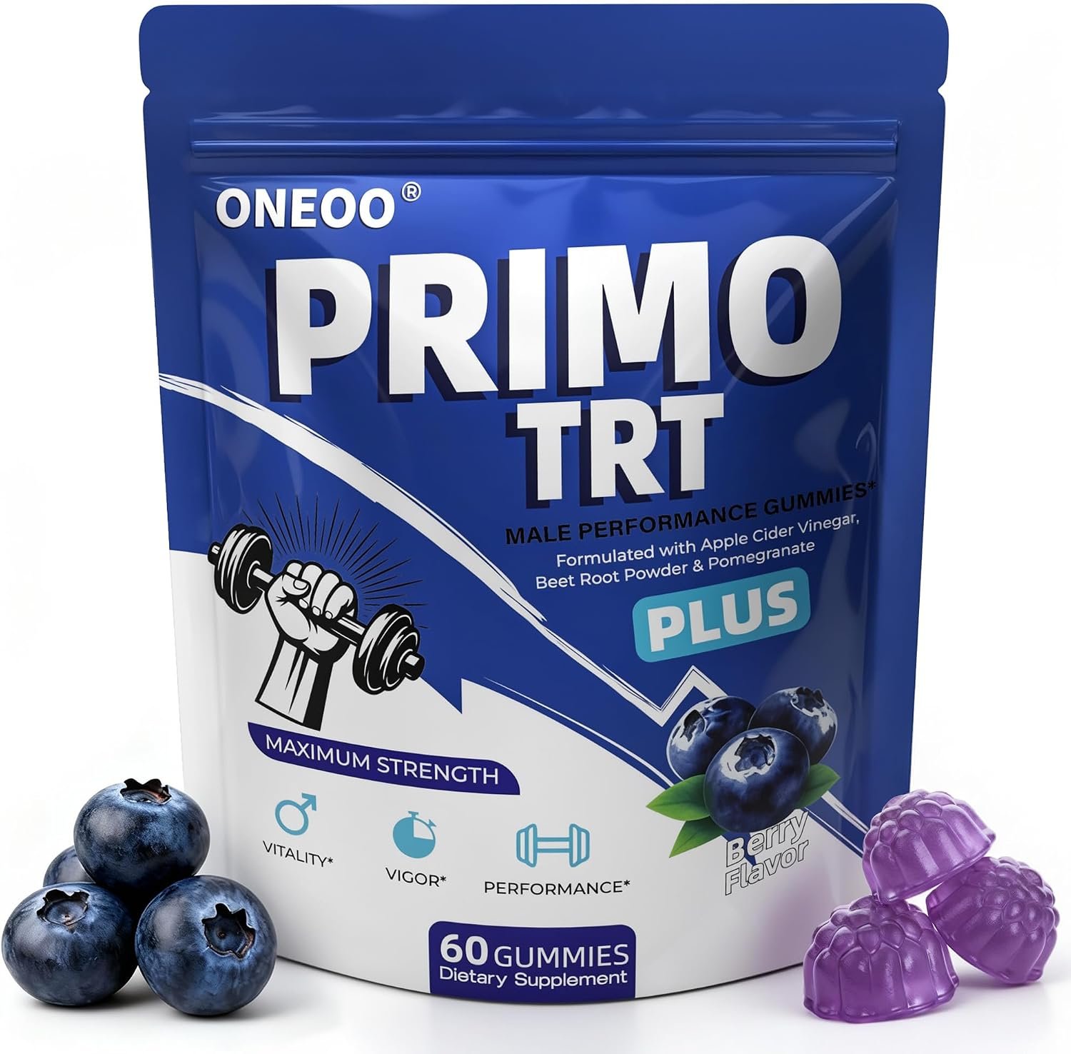 Primo TRT Gummies, Official Primo TRT Gummies for Men, Maximum Strength Energy Support, Primo TRT Male Performance Gummy with Advanced Formula Support Overall Health & Wellness