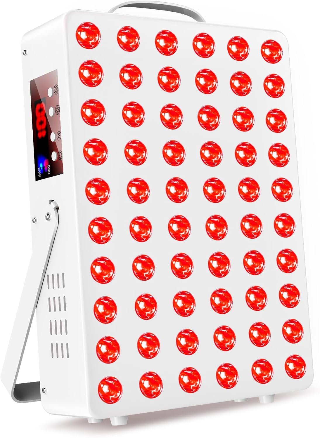 Cholas Red Light Therapy Panel for Face and Body, 150W with 60 Dual Chip LEDs, 660nm Red Light and 850nm Near Infrared, 3 Modes Adjustable Brightness and Timer, Gifts for Men Women