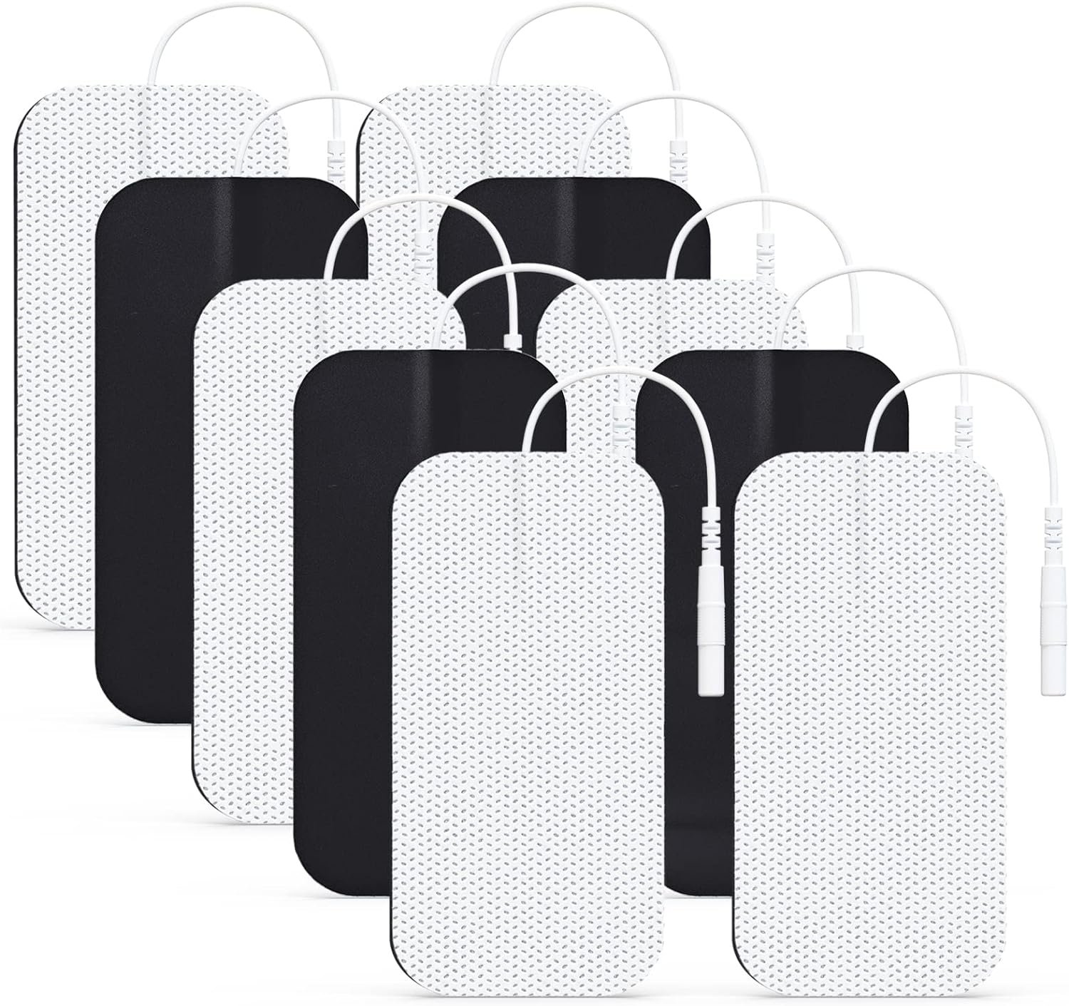 AUVON TENS Unit Electrode Pads 2″x4″ 10 Pcs, Latex-Free, Reusable | Premium Gel Replacement Pads for Electrotherapy, Compatible with AUVON, TENS 7000, Comfytemp, Neocarbon, TENKER