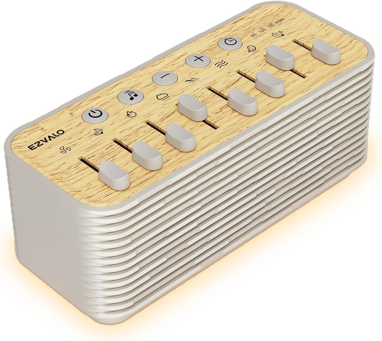 White Noise Sound Machine for Sleep, 255+ Natural Sound Combinations | Gifts for Women, Breathing Night Light with Sleep Timer, Volume Control, Rechargeable Bluetooth Speaker, Bedroom Kids Adults