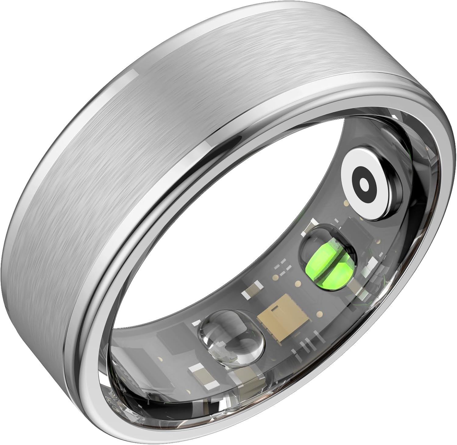 Smart Ring for Women Men,Fitness Tracker Ring with 24/7 Activity Tracking, Health Tracker Ring for Stress,Sleep Monitoring,No Subscription Fees,iOS & Android Compatible,Waterproof,Silver 7