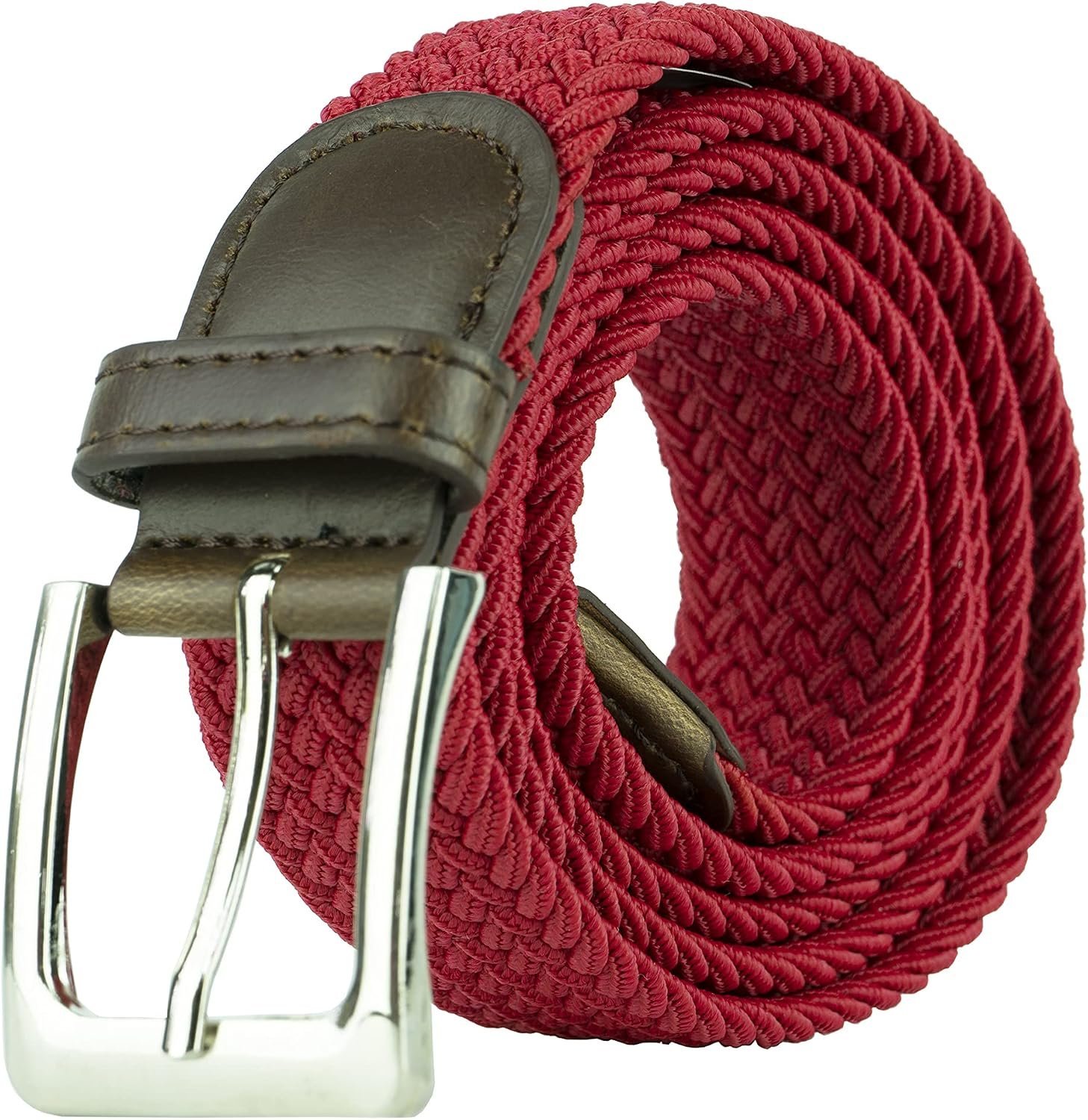 Gelante Canvas Elastic Fabric Woven Stretch Multicolored Braided Belts