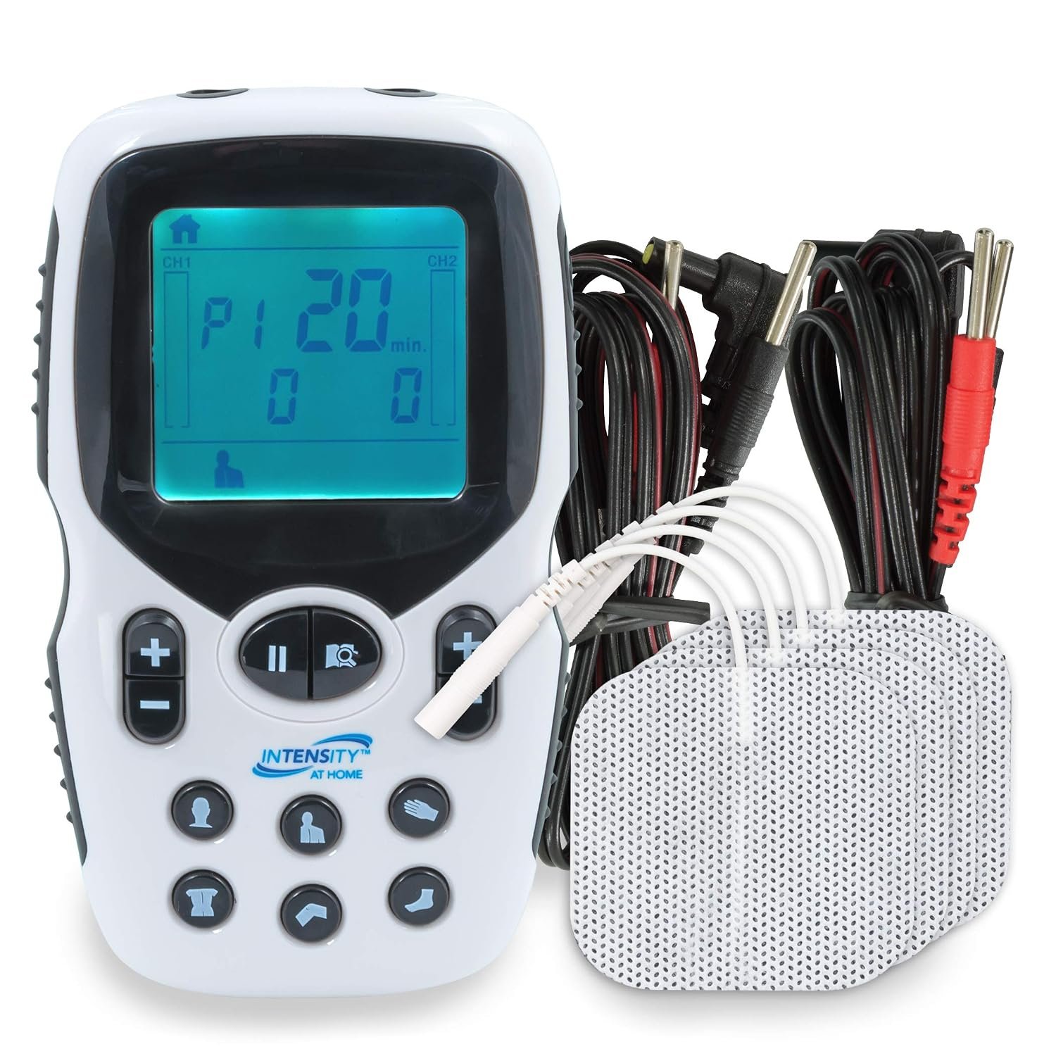 Carex Intensity at Home TENS Unit Muscle Stimulator, TENS Machine for Muscle Pain, Shoulder Recovery, and Physical Therapy, Includes Specific Settings for Back, Neck, and Body Pain