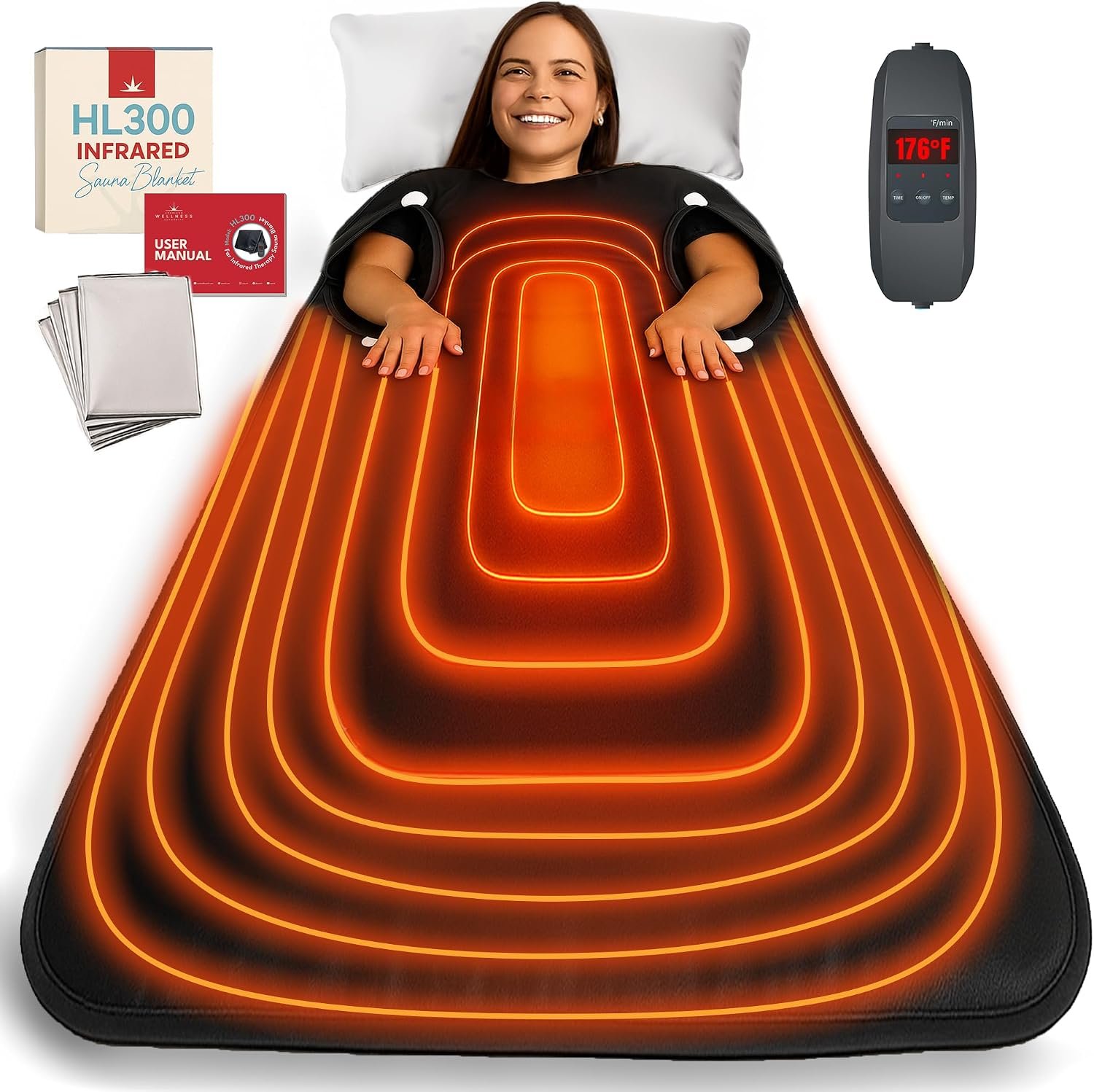 Infrared Sauna Blanket, Personal Infrared Sauna, Dry Heat Therapy Bag | Sauna Blanket, Infrared Sauna, Dry Sauna, Fsa Hsa Eligible, Wellness