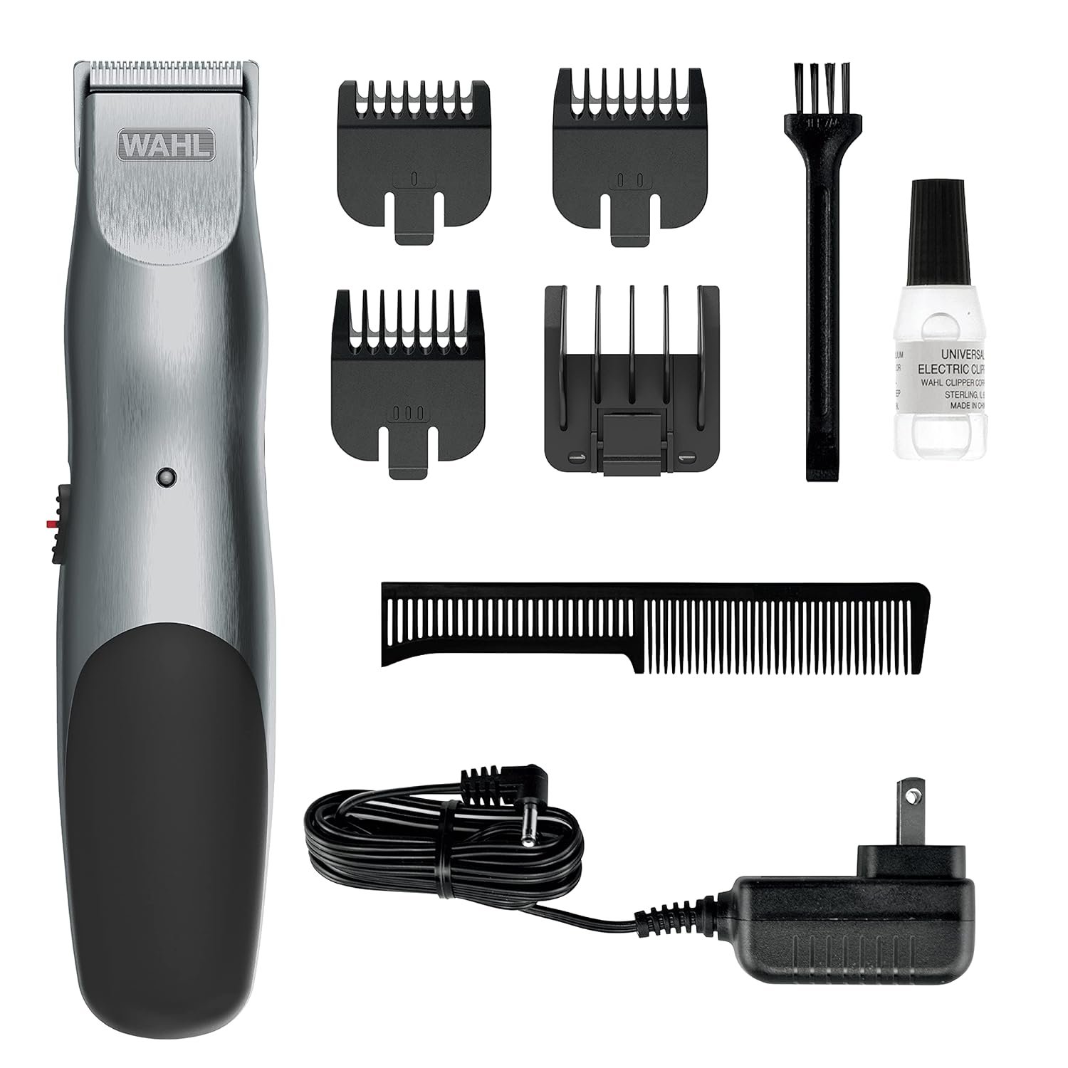 Wahl Groomsman Corded/Cordless Rechargeable Beard Trimmer for Men | Rechargeable Facial Grooming Kit For Daily Beard & Mustache Trimming For Men – Use Plugged In Or Cordless – Model 9918-6171V