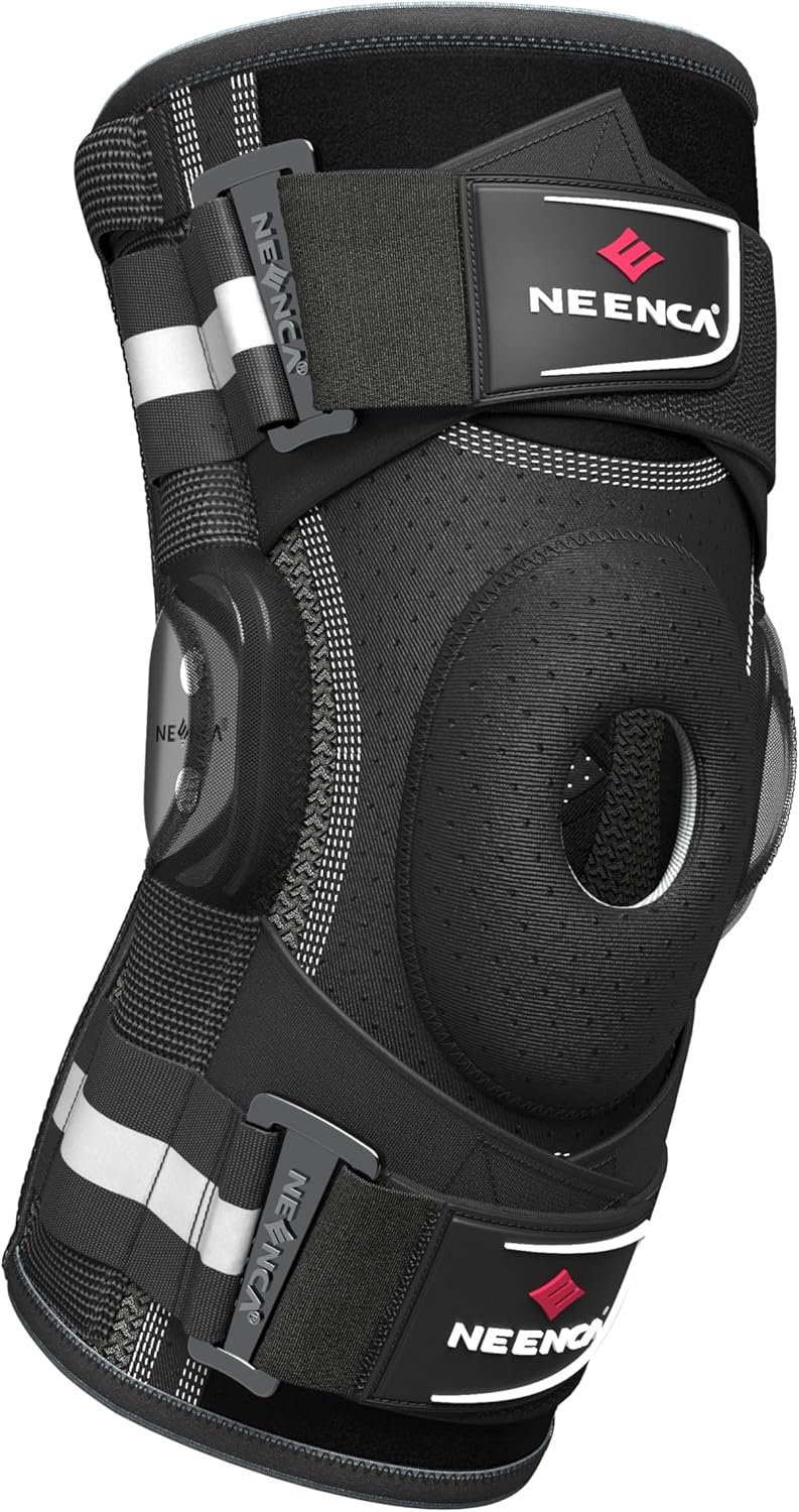 NEENCA Professional Knee Brace, Hinged Knee Support for Women & Men Relief | Patented X-Strap Fixing System, Medical for Knee Pain Relief, Joint Stability, Meniscus Tear, ACL, PCL, MCL, Sports, Workout