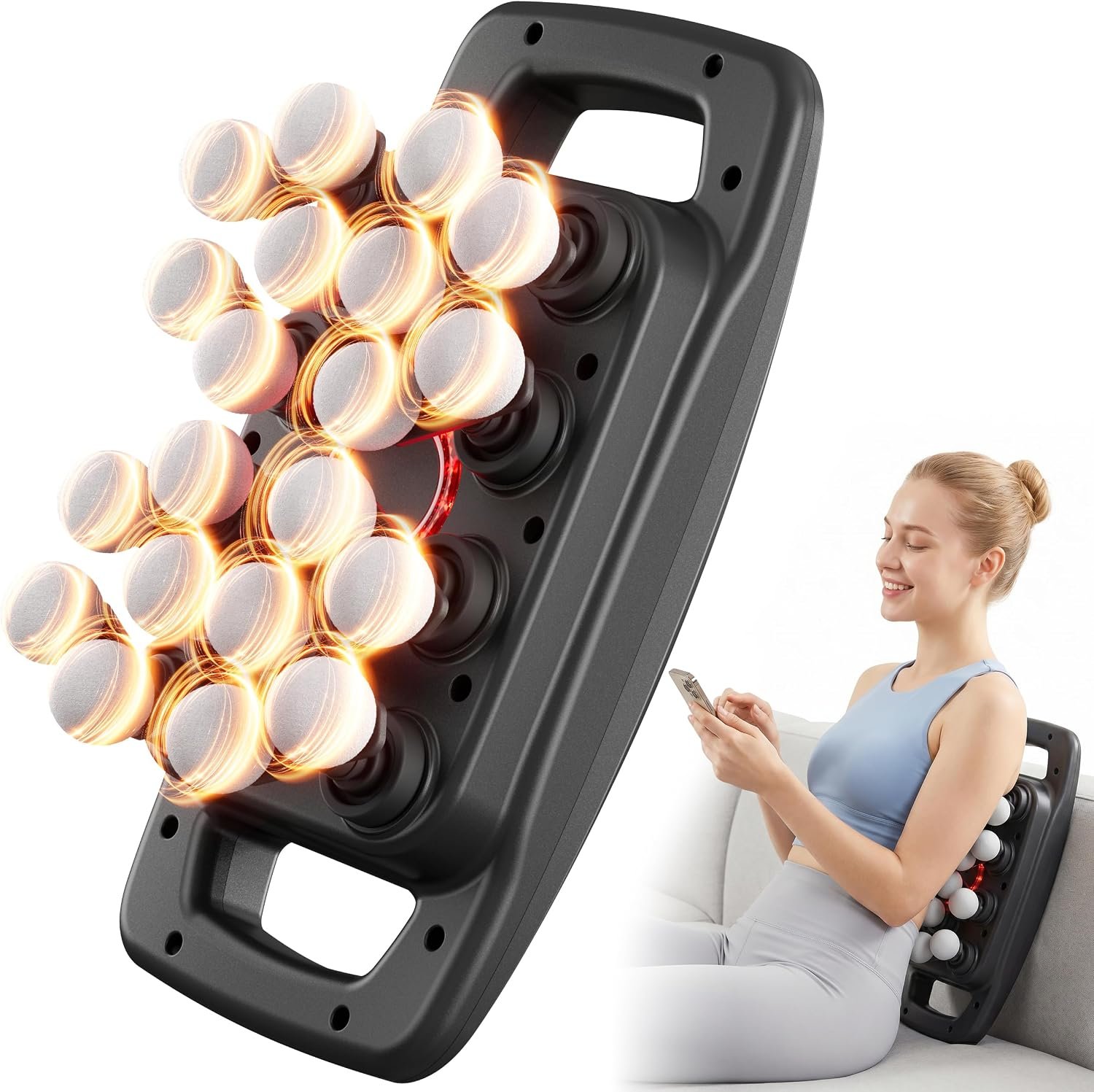 cotsoco 20-Head Massage Gun Set, Deep Tissue Percussion Massager with 9 Modes and 9 Intensities, Handheld Muscle Massager for Back, Shoulders, Legs, Foot & Body Pain Relief, Fathers Day Dad Gifts