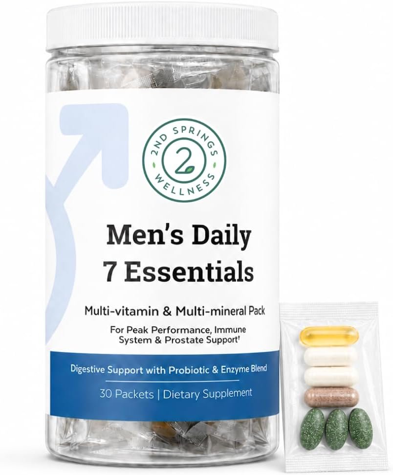 Daily 7 Essentials Men’s Vitamin Pack – 30 Packets