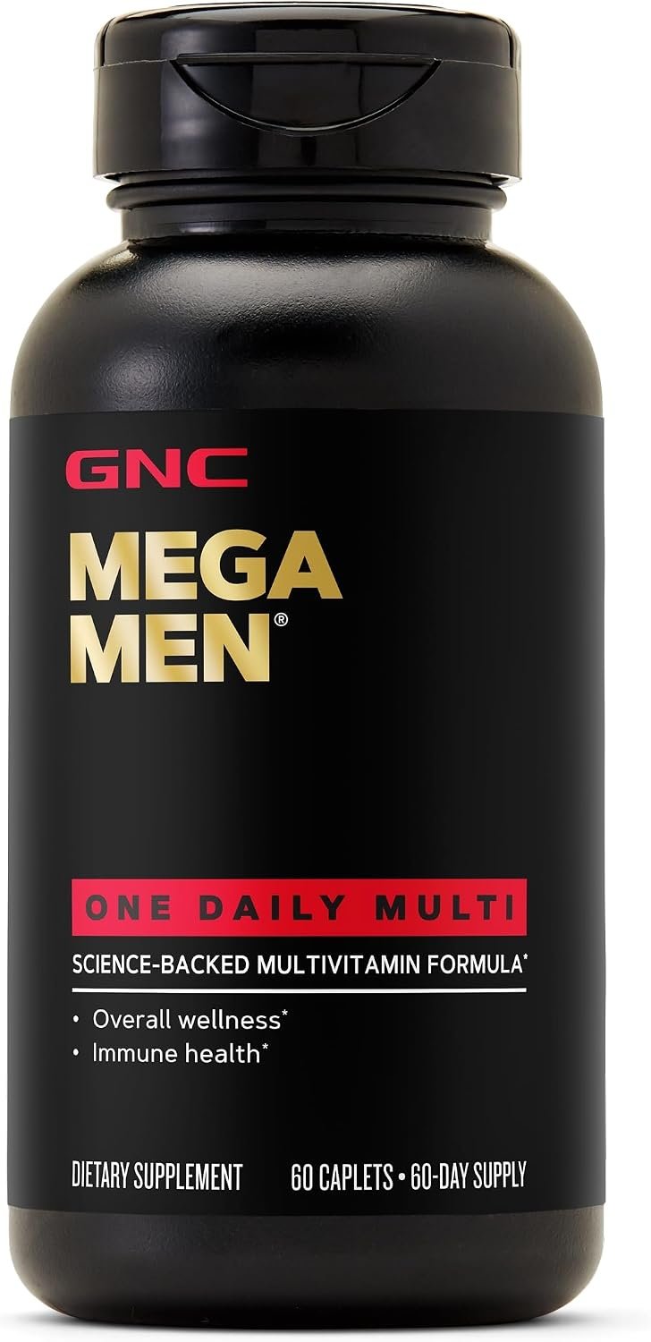 GNC Mega Men One Daily Multi, 60 Count, 60 Servings