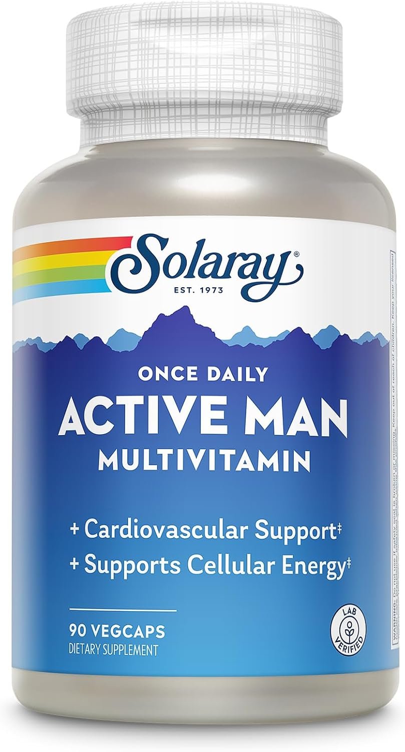 SOLARAY Once Daily Active Man Multivitamin, 90 VegCaps
